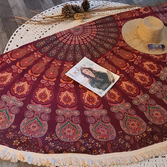 NWOT BO HO WALL ART, TABLE CLOTH, BED THROW, MULTI - Picture 16 of 16